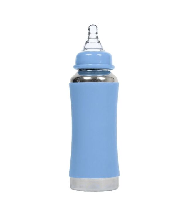 Voik Vega Joy Stainless Steel Baby Feeding Bottle 240ml | 304 Food-Grade Steel | BPA-Free | Leak Proof