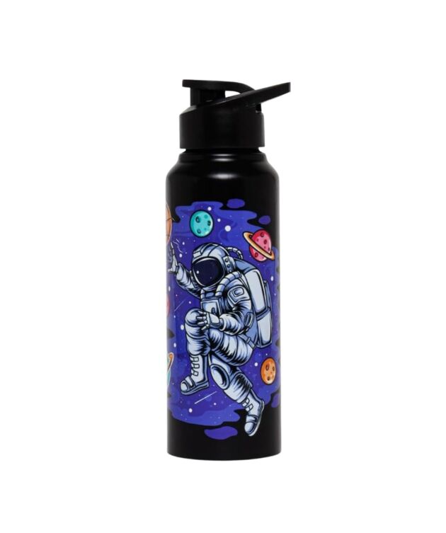 VOIK Astronaut Stainless Steel Water Bottle 750 ML | Steel Water Bottle For Kids | Easy To Carry Stainless Steel Leak Proof