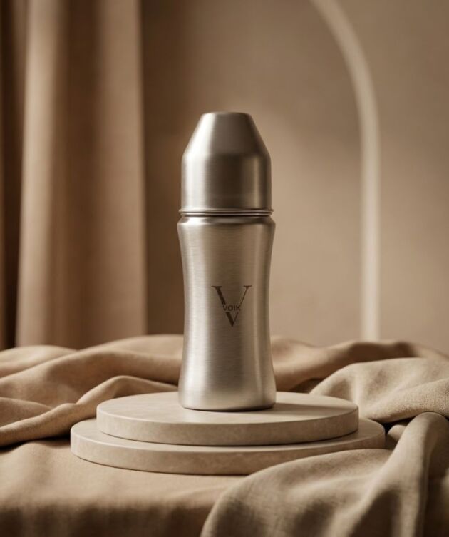 VOIK Vega Wide Baby Feeding Bottle Extra 1 Nipple | Stainless Steel Milk Bottle